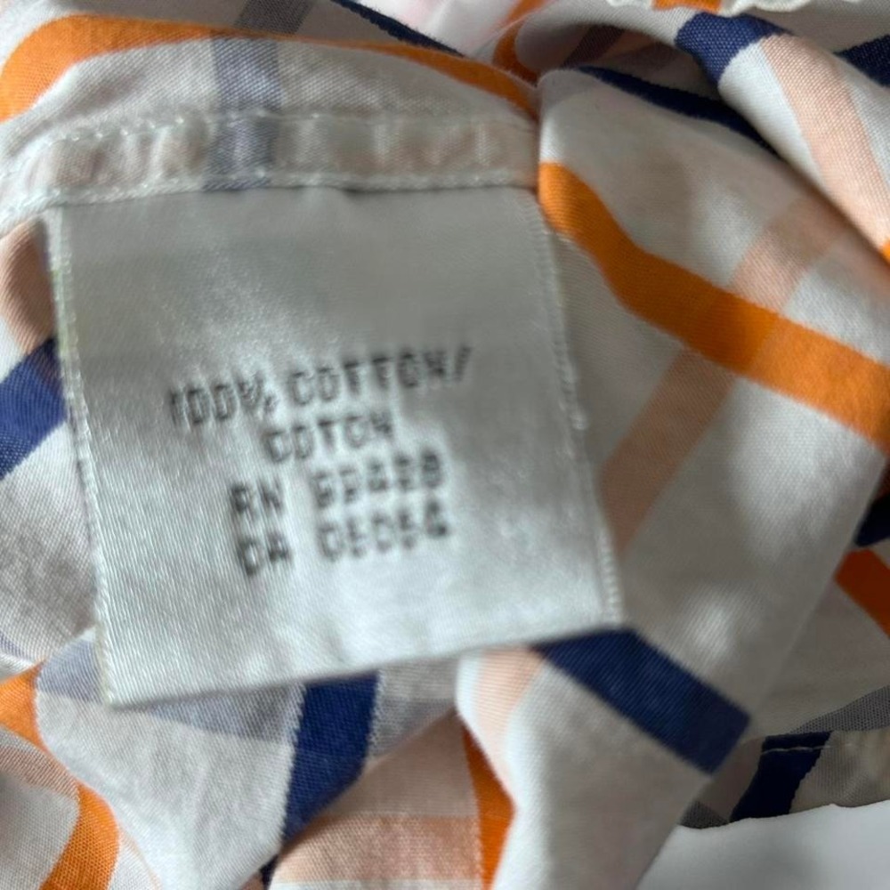 Bugatchi Multicoloured Checkered Button Up Shirt … - image 4